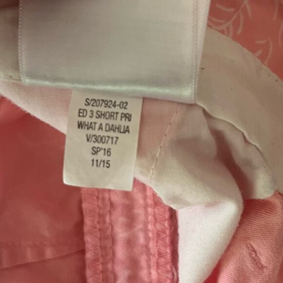 Old Navy Womens What A Dahlia Size 8 Pink & White Flat Front Shorts Summer Beach - Picture 8 of 8